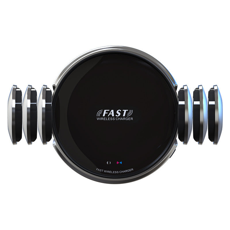 Cargador inalámbrico 15 W para coche con soporte magnético y ventosa | Rotación 360°